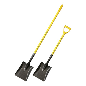 NUPLA Square Point Shovels Steel Straight 48 in