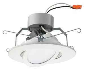 Lithonia 6G1 Series 6 in Dimmable Retrofit Gimbal Trims LED 6 in Dimmable Matte White
