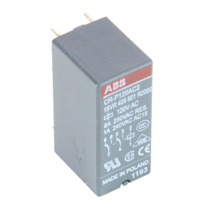 ABB Industrial Solutions CR-P Series Pluggable Interface Relays 120 VAC Square Base 8 A SPDT