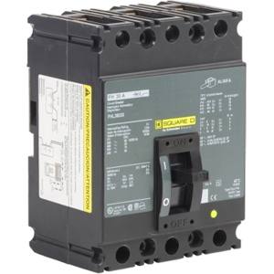 Square D I-Line™ FHL Series Cable-in/Cable-out Molded Case Industrial Circuit Breakers 30 A 600 VAC 3 Pole 3 Phase