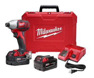 Milwaukee M18™ Hex Impact Driver Kits 18 V 1500 in lbs