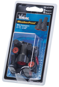 Ideal Weatherproof Series Twist-on Wire Connectors 10 per Card Gray/Red 16 AWG 10 AWG