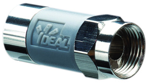 Ideal RG6 Series Coaxial Connectors Brass Gray