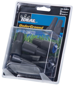 Ideal Underground Series Twist-on Wire Connectors 10 per Card Gray/Dark Blue 22 AWG 10 AWG