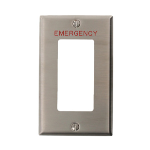 Leviton Standard Decorator Wallplates 1 Gang Stainless Steel 302 Stainless Steel Emergency Device