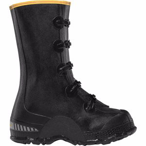 LaCrosse Footwear ZXT Deep Heel Overboots Black/Yellow Buckle