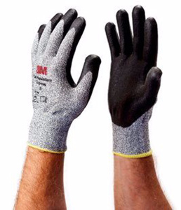 3M Cut Resistant Comfort Grip Gloves Large Grey Polyethylene