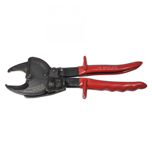 Klein Tools 637 High Leverage Cable Cutters 750 MCM Open Ratcheting Aluminum and Copper