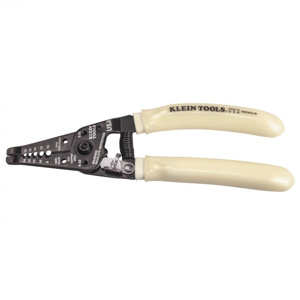Klein Tools Cable Cutter & Strippers 16 - 8 AWG Solid, 18 - 10 AWG Stranded Straight