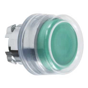 Square D Harmony™ ZB4B Push Button Heads 22 mm IEC No Illumination Metallic Green