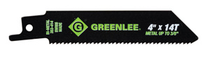 Emerson Greenlee 353 Straight Reciprocating Saw Blades 14 TPI 4 in Straight Back