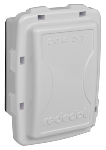 ABB Thomas & Betts Code Keeper® CKP Series Weatherproof Outlet Box Covers Polycarbonate 1 Gang White