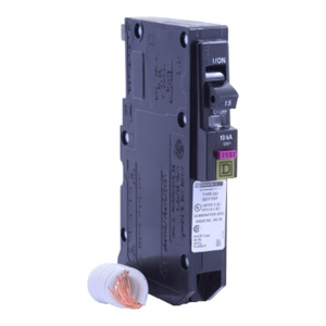 Square D QO™ Series Dual Function AFCI/GFCI Molded Case Plug-in Circuit Breakers 1 Pole 120 VAC 15 A
