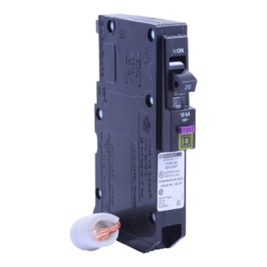 Square D QO™ Series Dual Function AFCI/GFCI Molded Case Plug-in Circuit Breakers 1 Pole 120 VAC 20 A