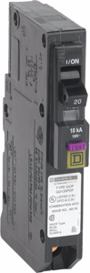 Square D QO™ Series Dual Function AFCI/GFCI Molded Case Plug-in Circuit Breakers 20 A 120 VAC 10 kAIC 1 Pole 1 Phase