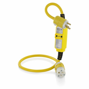 Leviton GFM15-3C Series GFCI Cord Sets 15 A 5-15P/5-15R Yellow