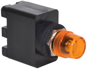 c3controls Pilot Lights Replacement Lenses 16 mm Amber Cylindrical