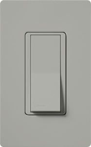 Lutron SPST Rocker Light Switches 15 A 120/277 V Claro® No Illumination Gray