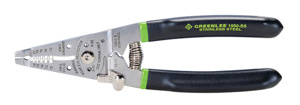 Emerson Greenlee Cable Cutter, Crimper & Strippers 20 - 10 AWG Black Comfort Grip