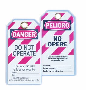 Ideal Do Not Operate Lockout Tags