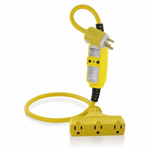 Leviton GFM15-3TC Series GFCI Cord Sets 15 A TT5-15R Yellow