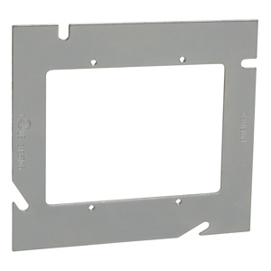ABB Thomas & Betts 5 Square Box Plaster Rings 2 Gang Flat