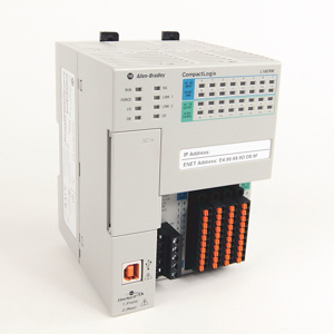 Rockwell Automation 1769 CompactLogix 5370 L1 Controllers 0.5 KB 24 VDC DIN Rail, Panel Mount