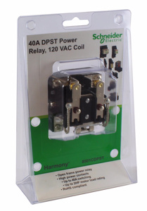 Square D 8501C Open Frame Heavy Duty Power Relays 30 A DPST-NO 120 VAC