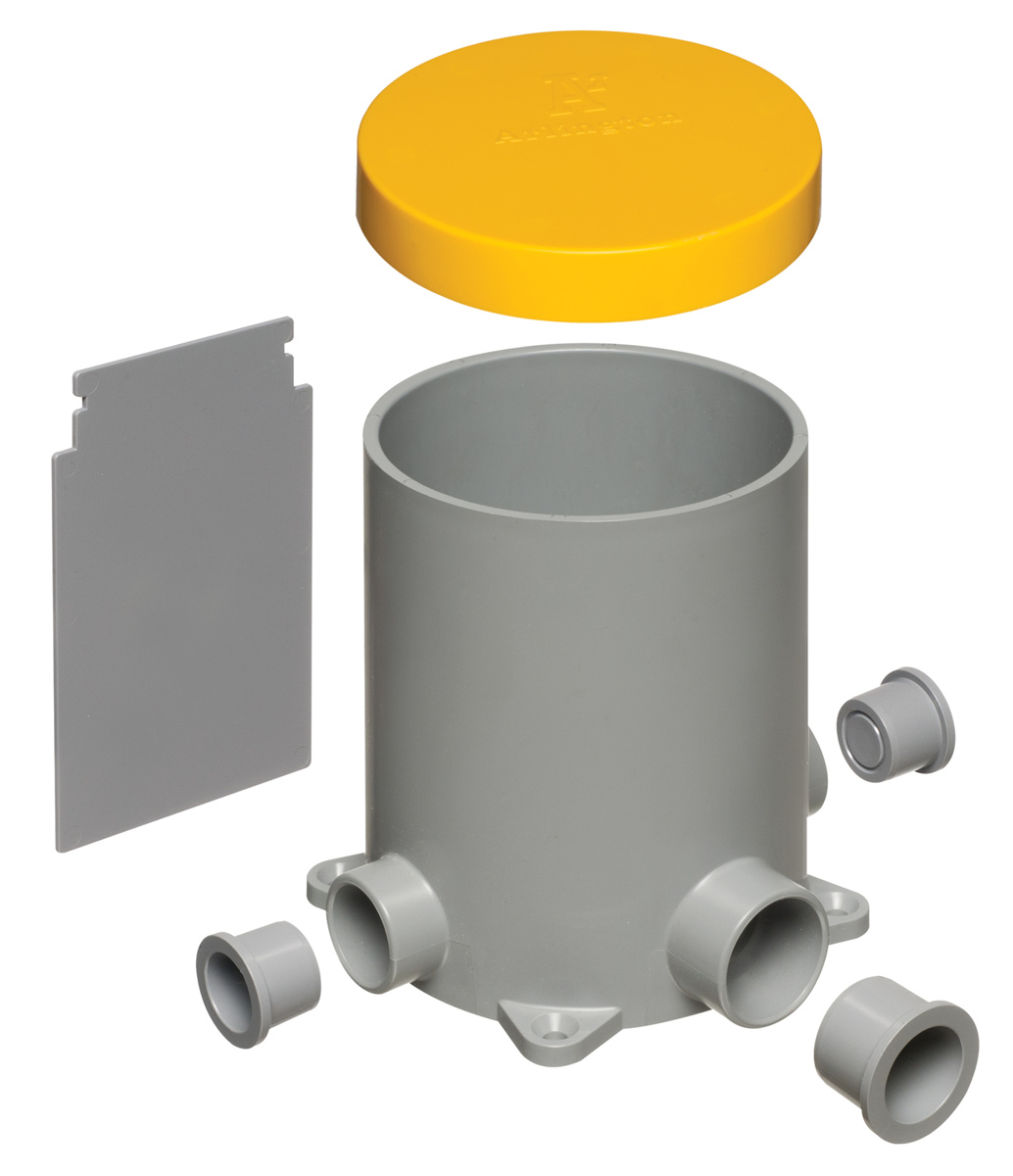 Arlington | Arlington Concrete Round Flush Service Floor Boxes ...