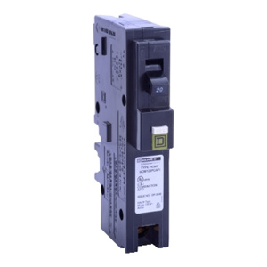 Square D Homeline™ HOM Series Combination AFCI Molded Case Plug-in Circuit Breakers 20 A 120 VAC 10 kAIC 1 Pole 1 Phase
