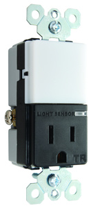Pass & Seymour NTL81 Series Combination Devices 15 A 120/125 V Nightlight/Receptacle 5-15R
