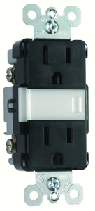 Pass & Seymour Radiant® NTL885 Series Combination Devices 15 A 120/125 V Duplex/Nightlight 5-15R