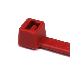 Hellermann-Tyton T-UL Series UL-rated Locking Cable Ties 8 in 50 lbf Polyethylene Red