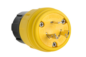 Pass & Seymour Turnlok® Locking Plugs 20 A 250 V L6-20P Non-Insulated Turnlok® Watertight