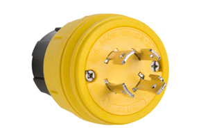 Pass & Seymour Turnlok® Locking Plugs 30 A 250 V 3P4W L15-30P Uninsulated Turnlok® Watertight