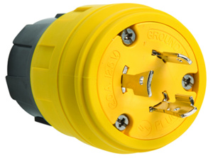Pass & Seymour Turnlok® Locking Plugs 20 A 125 V 2P3W L5-20P Non-Insulated Turnlok® Watertight