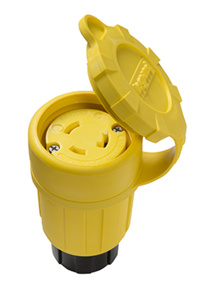 Pass & Seymour Turnlok® Locking Connectors 30 A 125 V 2P3W L5-30R Uninsulated Turnlok® Watertight