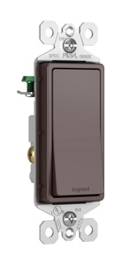 Pass & Seymour TradeMaster® Radiant® TM870 Series Rocker Switches 15 A Dark Bronze SPST