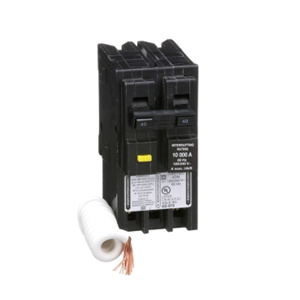 Square D Homeline™ HOM GFCI Molded Case Plug-in Circuit Breakers 40 A 120/240 VAC 10 kAIC 2 Pole 1 Phase