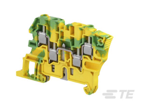TE Connectivity ZS6 SNK Series IEC Style Feed-Through Ground Blocks