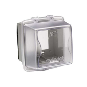 ABB Thomas & Betts Weatherproof While-in-Use Box Covers Universal 2 Gang Clear