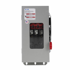 Eaton Cutler-Hammer DH36 Series Heavy Duty Three Phase Fused Disconnects 30 A NEMA 3R/12 480/600 V