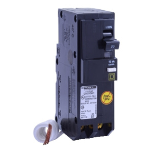 Square D QO™ Series Combination AFCI Molded Case Plug-in Circuit Breakers 20 A 120/240 VAC 10 kAIC 2 Pole 1 Phase