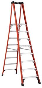 Louisville Ladder FXP1800HD Pinnacle Pro Platform Step Ladders 8 ft 375 lb Fiberglass 47 lb