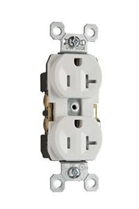 TR5352-BK CML RECEP DUP 20A 125V B S WIR