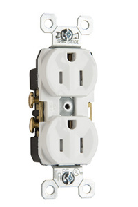 TR5252-W CML RECEP DUP 15A 125V B S WIRE