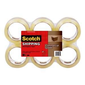 3M Commercial Grade Packing Tapes Clear 54.6 yd 1.88 in