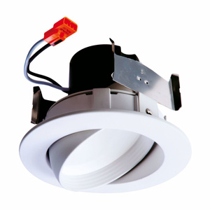 Cooper Lighting Solutions RA Recessed LED Downlights 120 V 10 W 4 in 2700 K White Dimmable 600 lm