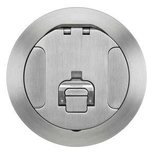 Hubbell Wiring SystemOne CFBS1R6 Series Round Floor Box Covers Recessed
