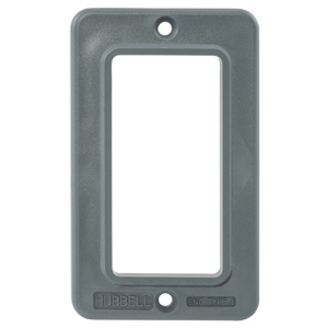 Hubbell Wiring Weatherproof Outlet Box Covers Decorator/GFCI 1 Gang Yellow